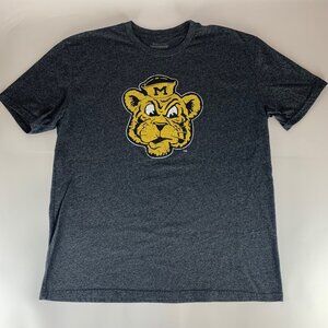 Missouri Tigers NCAA Gray Reserve Collection Short Sleeve Crewneck Shirt Mens XL